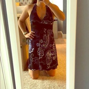 Purple, lavendar, and black dress!